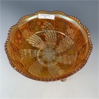 Fenton Marigold Fantail Footed Bowl