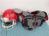 Football Helmet and Pads