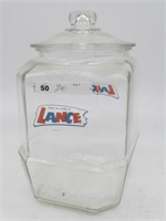 LANCE CRACKER JAR, ALL CLEAN, ORIG, 13"H 7"W "9D