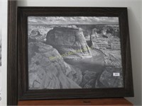 Ansel Adams Framed Canyon De Chelley Photograph