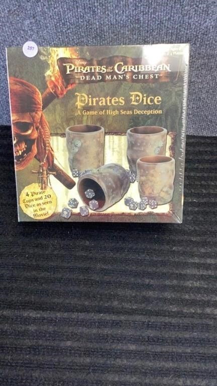 Pirates of the Caribbean dice game NIB.