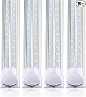 (10-pack) 8ft Led Shop Light Fixture, V Shape 100w