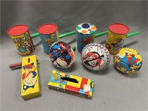 Early Tin Litho Noisemakers