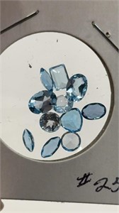 10 Beautiful Blue Topaz Genuine Stones