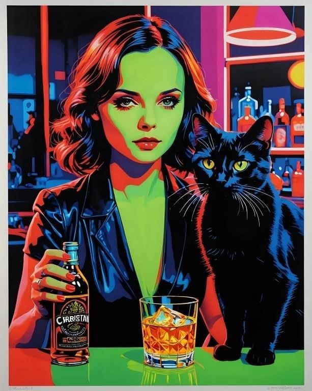 Whisker Whiskey LE Giclee by Modern Masters