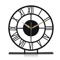 Muyika Metal Desk Clock Modern Table Clock