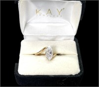 10KT Gold Ring with CZ