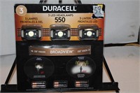 New Duracell 3 pack LED headlamps