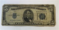 $5 Silver Certificate 1934D