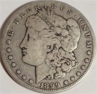 S - 1899 MORGAN SILVER DOLLAR (4)