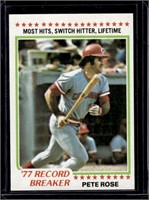 Pete Rose 1978 Topps '77 Record Breaker #5