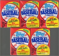 1988 Topps Baseball 15 Card Retail Box Pack 5