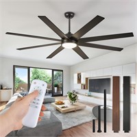 Fanbulous 65 Inch Ceiling Fans with Lights and Rem