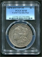 Morgan Silver Dollar. 1878 PCGS.
