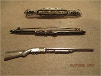 Sliver ? Unmarked Shotgun Pc. Sterling Pin,
