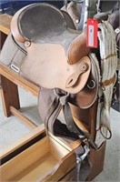 Fabtron 16" leather Western saddle