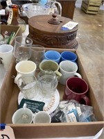 Box of Assorted Coffee Cups & More