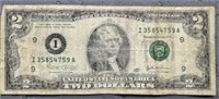 $2 Dollar Bill