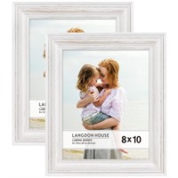 B915  Langdon House Wood Picture Frames 8x10 2 Pac