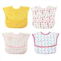 Waterproof Toddler Bib with Crumb Catcher Pocket