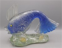 Murano Art Glass Vintage Fish Sculpture