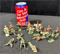 Old Lead Miniature Military Calvary Figures -Lot