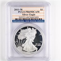 2011-W Proof Silver Eagle PCGS PR69 DCAM