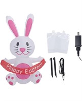4 ft inflatable Easter bunny yard decor