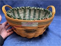 1999 Longaberger Christmas Popcorn basket