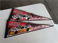 2 NASCAR pennants