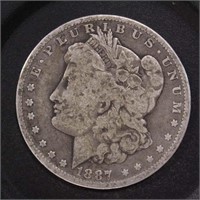 US Coins 1887-O Morgan Silver Dollar, Circulated