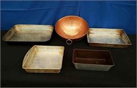 Box Brass Bowl, 4 Baking Pan