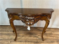 Karges French Walnut Console Table Minor Wear