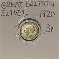 Great Brit. 1920 Silver 3 Pence