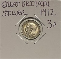 Great Brit. 1912 Silver 3 Pence