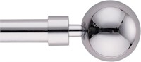 3/4 inches Singles Curtain Rod CHROME - 2 PACK