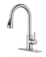FORIOUS Kitchen Faucets, Brushed Nickel Kitchen