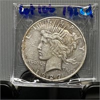 1927 - d Peace Silver $ Coin