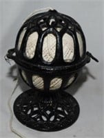 Cast iron ball of twine string holder, 6" tall
