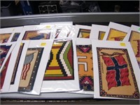 20 COUNTRY 5.5" x 8" FABRIC SWATCHES-FLAGS