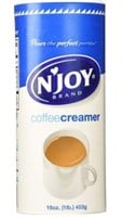 Lot of (4) N'Joy Coffee Creamer Non-Dairy 453g