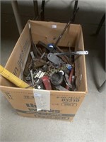 Box Lot of Hardware & Tools