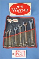 SK Wayne USA 1706R 6 pc comb wrench set