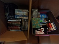 DVD's and VHS tapes, misc items