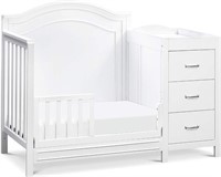4-in-1 Convertible Mini Crib and Changer Combo
