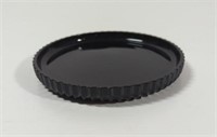 Black Onyx Glass Flat dish