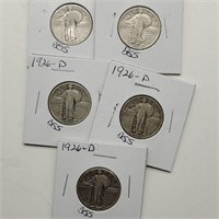 5- 1926 D STANDING LIBERTY QUARTERS