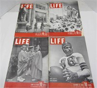 4 Life Magazines From 1945