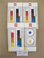 4 New Lego Buildable Eraser Sets