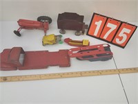 Vintage Metal Toy Lot Incomplete Units